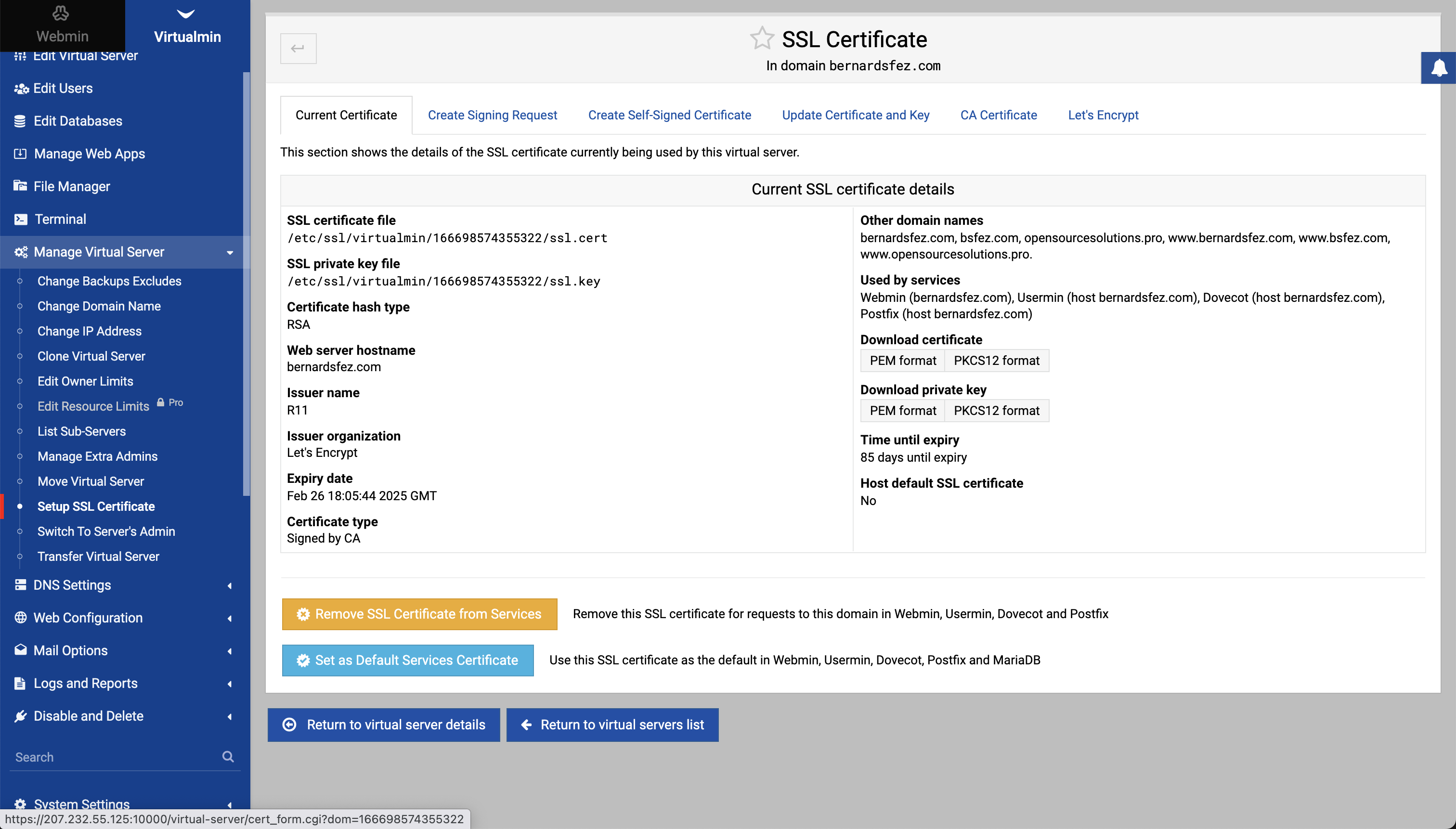 SSL Certificate