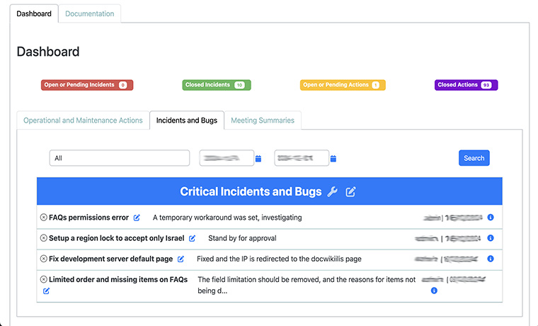 Hub Incident Panel